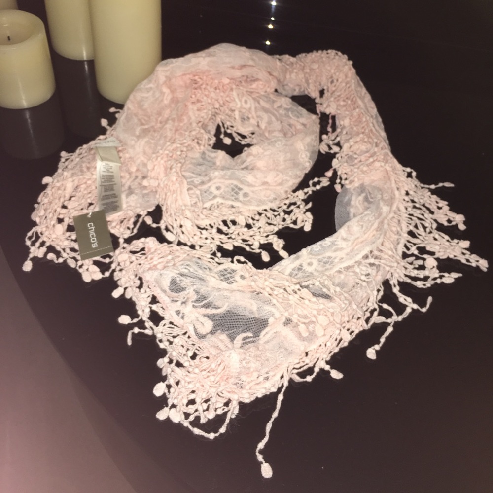 Light pink scarf